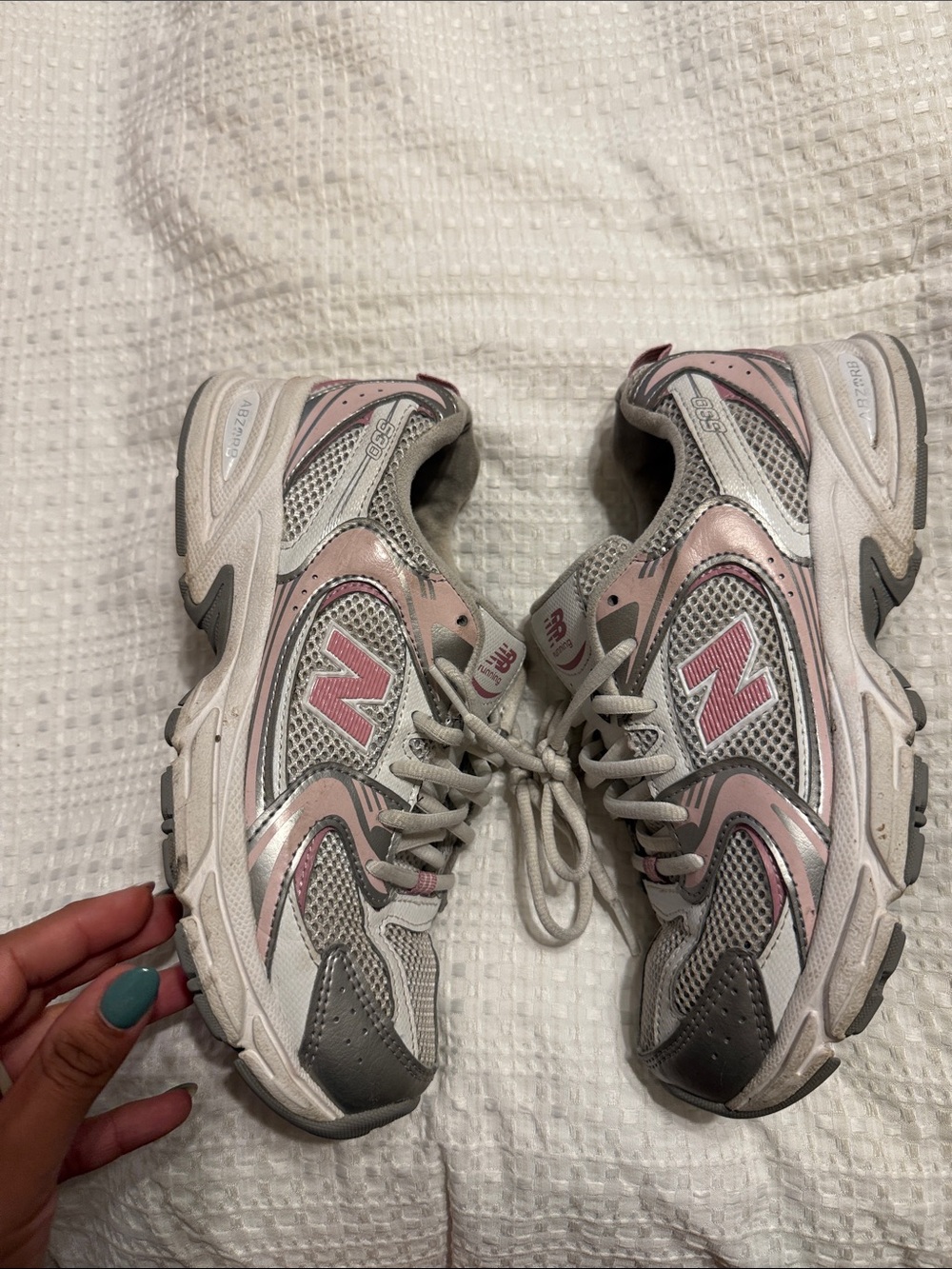 New Balance Women's Pink & Gray Athletic Sneakers